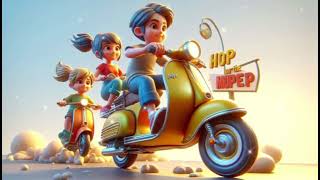 Hop on the Moped 🛵🎶  Fun Adventure Song for Kids  Nursery Rhyme amp Play [upl. by Enined61]