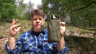 DIY Bushcraft Leder Faltpouch [upl. by Tini890]