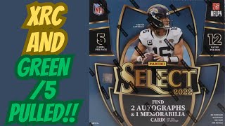 2022 Select Football Hobby Box XRC [upl. by Ynneb]