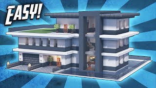 Minecraft How To Build A Modern Mansion House Tutorial 42 [upl. by Ellehcim338]