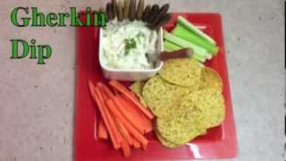 Gherkin Dip 3 ingredient cheekyricho tutorial [upl. by Aletha226]