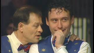 Jimmy White amp Alex Higgins vs Bobby Hunter amp Mike Massey  1995 Mosconi Cup [upl. by Ynamad]