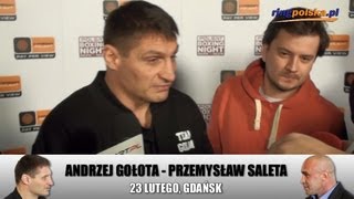 Gołota  Saleta Andrzej Gołota po oficjalnym ważeniu [upl. by Maxine413]