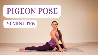 20 Minute Yoga Practice for Flexibility  How to do Pigeon Pose with Good Technique and Anatomy [upl. by Thirion]