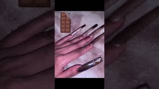 Marble smoke nail art amp some browning 🍫 enjoy nailart beauty pressons diy trending nailvlog [upl. by Yesnel]