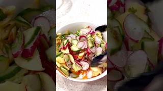 A very refreshing radish salad gardening vegetablegardening fyp reelsviral radish salad [upl. by Pironi]