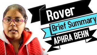 The Rover by Aphra Behn Brief Summary Hindi Explanation [upl. by Aerbua]