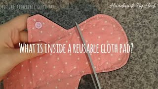 Whats inside a reusable cloth menstrual pad [upl. by Neehs]