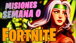 FORNITE MISIONES SEMANA 0 cero GUIA RAPIDA COMO COMPLETARLAS TEMPORADA 4 DE FORTNITE CAPITULO 5 [upl. by Aivle109]