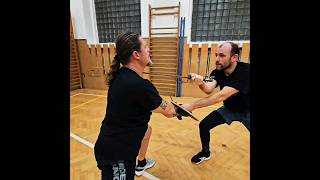 European swordfight combat 27 i33 shorts action martialarts fight [upl. by Newnorb]