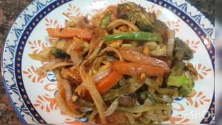 How to make perfect Vegetarian Pad thai rice noodles pad thai recipe vegetarian pad thai noodles [upl. by Amsab]