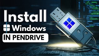 How to install Windows 10 or 11 in PenDrive Using WintoUSB  How to Create LIVE Windows 10 USB [upl. by Srini]