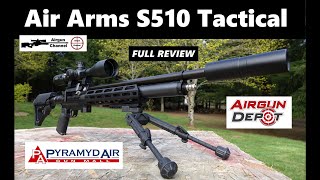 Air Arms S510 Tactical XST Full Review  Accuracy Test [upl. by Oratnek]