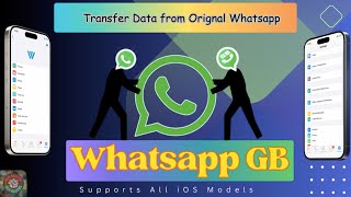 How to trasnfer data from whatsapp to whatsapp GB  Watusi  all iPhone models [upl. by Fruin845]