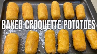 How to make Oven Baked Croquette Potatoes Easy baked croquette potatoes recipe [upl. by Hayimas]