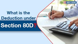 What is the Deduction under Section 80D Explained in 4 Simple Points  HDFC Bank [upl. by Bhatt596]