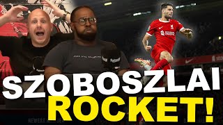 DOMINIK SZOBOSZLAI ROCKET PUTS LIVERPOOL AHEAD AGAINST LEICESTER [upl. by Ybanrab]