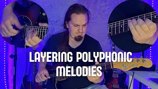 4Voice Guitar Improv Layering Polyphonic Melodies [upl. by Maurili450]