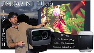 JMGO N1 ULTRA INCROYABLE projecteur Triple LASER 4K  Puissant et Rapide [upl. by Nylirak]