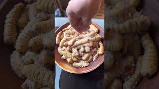 Longhorn Beetle Larva Dry Fry [upl. by Goldin]