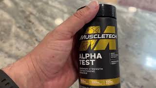 Testosterone Booster for Men MuscleTech AlphaTest Tribulus Terrestris amp Boron Supplement Review [upl. by Eita]