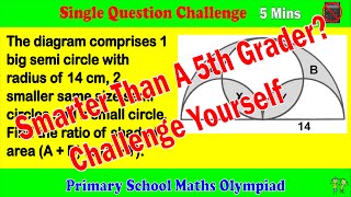 Primary School Math Olympiad  Single Question Challenge 5 Minutes [upl. by Suneya]