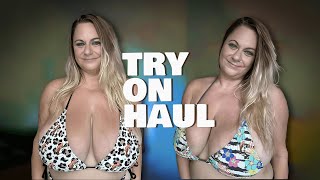 4K Try On Haul PLUS SIZE Bikinis with Erika Amore [upl. by Abana649]