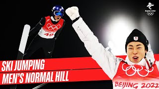 Ski Jumping  Mens Normal Hill  Full Replay  Beijing2022 [upl. by Meesan576]