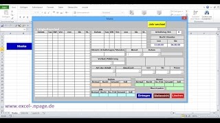 53Zeiterfassungsprogramm in Excel selber erstellen Dezimalzahl der ComboBox8 „Pause“ zuweisen [upl. by Adrien]