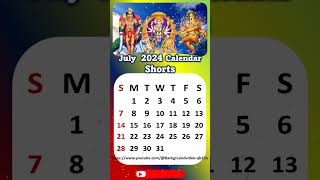 July 2024 Calendar shorts [upl. by Finkelstein]