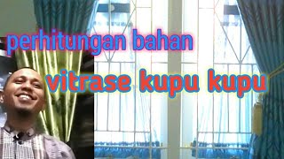 tutorial menghitung bahan gorden  vitrase kupu kupu [upl. by Athal]