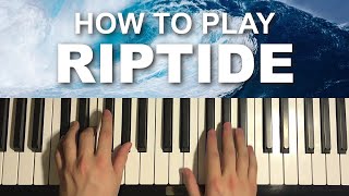 How To Play  Vance Joy  Riptide Piano Tutorial Lesson [upl. by Enrichetta990]