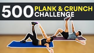 500 Plank amp Crunch Challenge Get it done  Joanna Soh [upl. by Varini889]