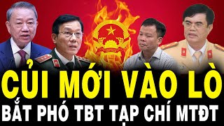 TBT Tô Lâm Lại Đốt Lò Mạnh BẮT Thêm Phó Tổng Biên Tập Tạp Chí MTĐT Cựu Trưởng Phòng CSGT Lãnh Án [upl. by Ecile]