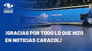 Sentido adiós en Noticias Caracol Ojo de la Noche fue el encargado de rendirle homenaje [upl. by Alleusnoc]