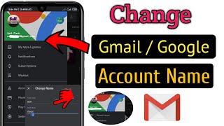 How To Change Gmail id or Google Account Name Easy amp Fast 2024 [upl. by Ttnerb]