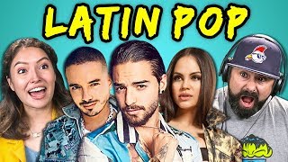 ADULTS REACT TO LATIN POP Maluma J Balvin Sofía Reyes [upl. by Shama]