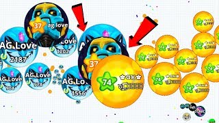 Agario New Animated Skin Unlocked Solo vs Team AG Team Dominating Agario Best Moments [upl. by Melva]