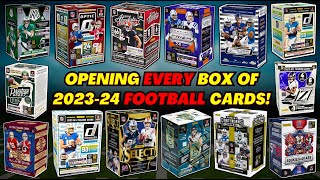 MIND BLOWING PULLS🔥🤯 OPENING EVERY BOX OF FOOTBALL CARDS FROM THE 2023 DRAFT CLASS🏈 [upl. by Salokcin836]