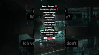 Basic phrases in German exam shorts practice germaneveryday funny what food [upl. by Yngad676]