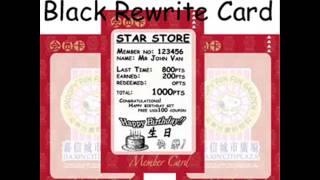 Rewrite Card  Visual Card  Member Card  Loyalty Card  Point Card  CRM Card  Plastic Card [upl. by Anilrac372]