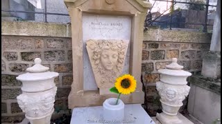 Tombe de Jean Claude BRIALY cimetière de Montmartre Paris [upl. by Gracia]