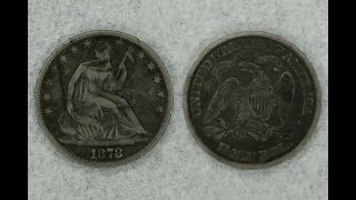 1878P Seated Liberty Silver Half Dollar Type 5 Philadelphia Mint US Coins [upl. by Domenico]