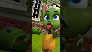 Run away Baby zombie is coming  Rosoomelody Song nurseryrhymes kidssong shorts [upl. by Anirak]