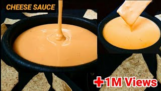 EASY HOMEMADE CHEESE SAUCE RECIPE  NACHO CHEESE SAUCE RECIPE  How To Make Nacho Cheese Sauce [upl. by Ahsinyar133]