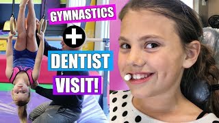 GYMNASTICS  GOING TO THE DENTIST TO FIX HER CAVITY [upl. by Shulamith368]