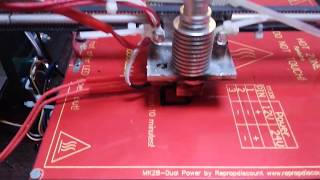 Arduino RAMPS 3d printer first test [upl. by Notlim764]