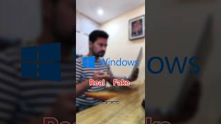 Real and Fake Windows vlog shorts ytshorts pc pcs tech windows tips tricks gaming yt [upl. by Nnylarej]