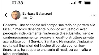 Cosenza medico lavorava in 4 strutture private risultando dipendente pubblico [upl. by Blockus]