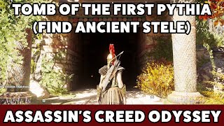 Assassins Creed Odyssey  Tomb of the First Pythia Find Ancient Stele [upl. by Aikas]